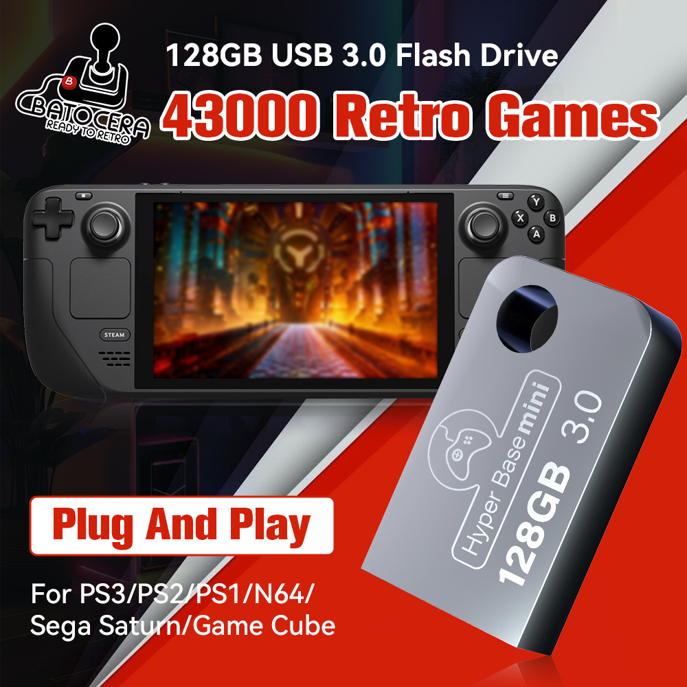 Retro Gaming N64 - Batocera 128G Gaming Stick With 43000+