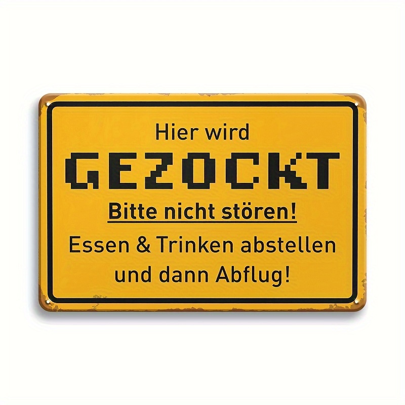 Retro Gaming Gifts - Retro Gaming Metal Sign - 