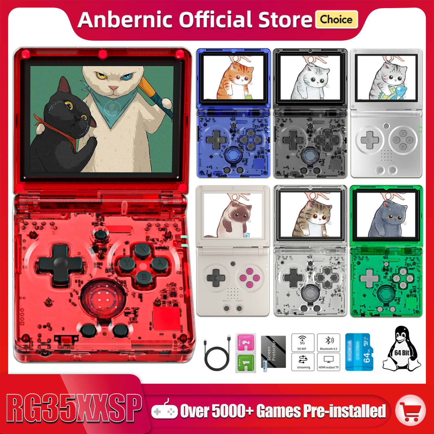 Anbernic NEW RG35XXSP Flip Han - đánh giá và giá Retro Gaming Upscaler