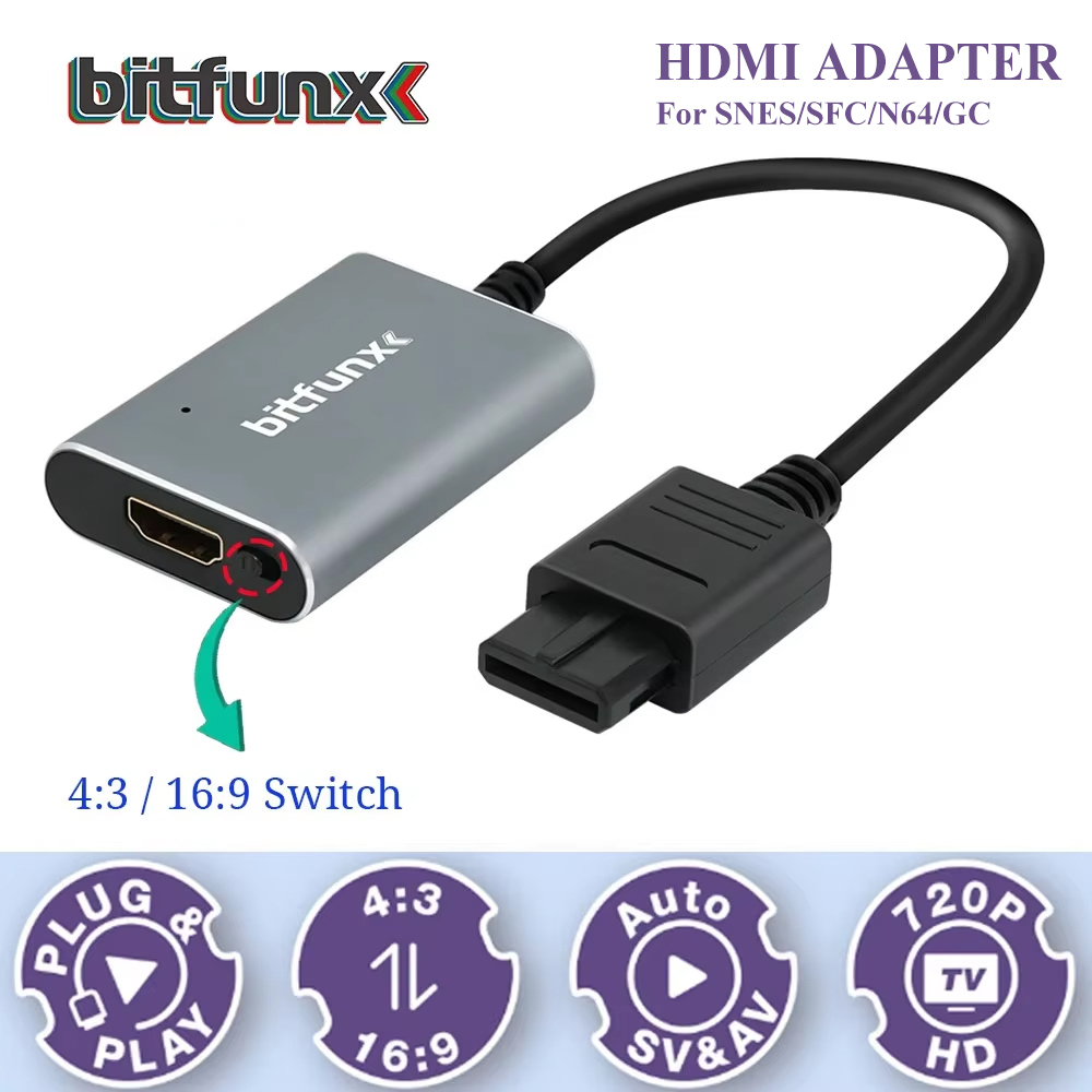 Bitfunx 720P Svideo / AV To HD - đánh giá và giá Retro Gaming N64