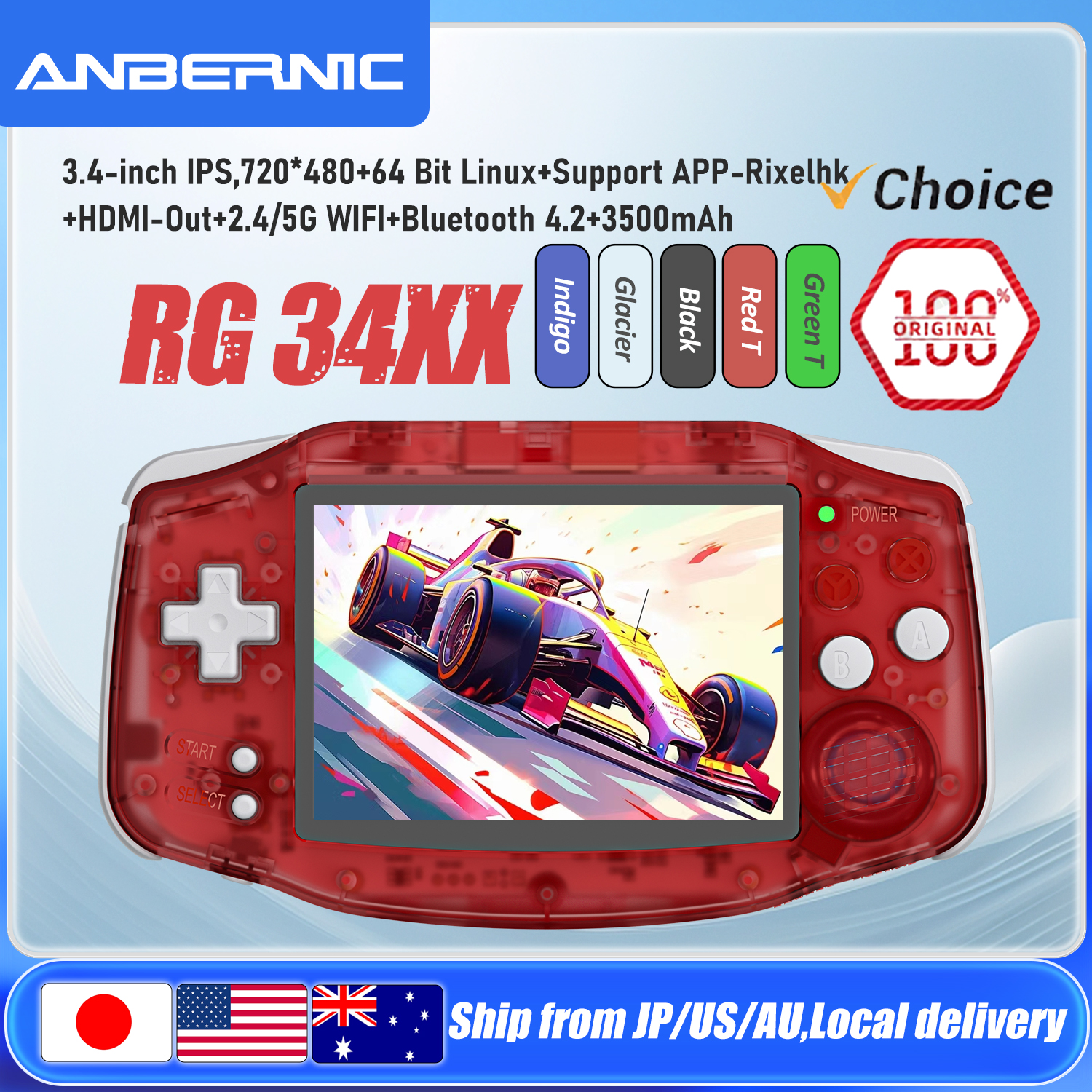 ANBERNIC RG34XX Handheld Game  - đánh giá và giá Retro Gaming Upscaler