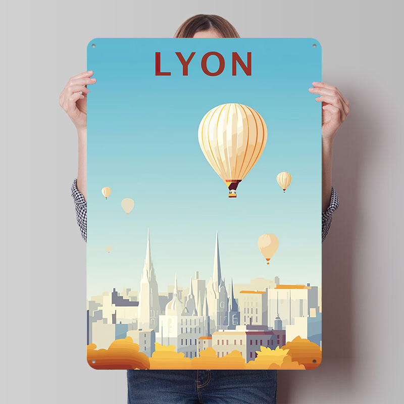 Travel to Lyon Printed Poster  - đánh giá và giá Retro Gaming Lyon
