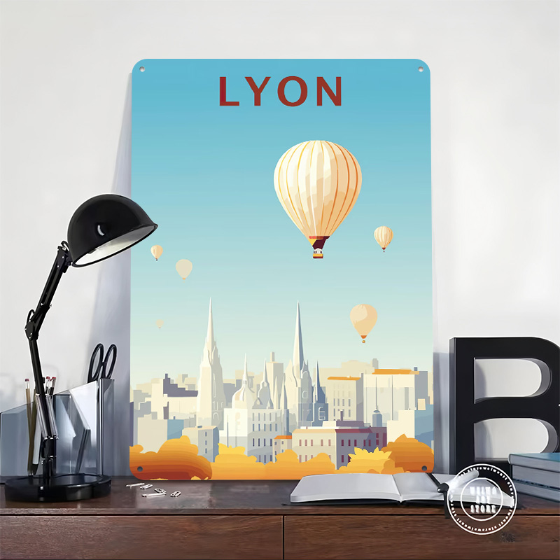 Travel to Lyon Printed Poster  - đánh giá và giá Retro Gaming Lyon