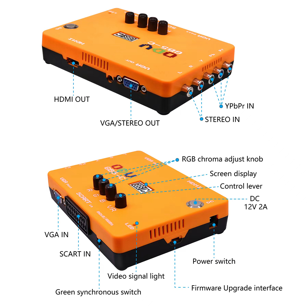 ODV-GBS-C Component/VGA/Scart  - đánh giá và giá Retro Gaming N64