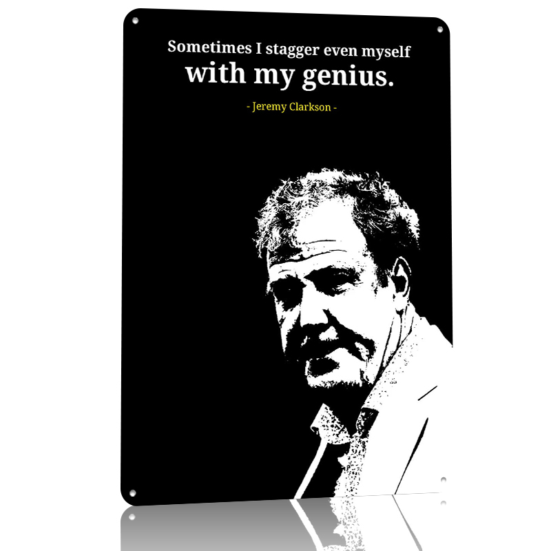 Jeremy Clarkson Quotes Tinplat - đánh giá và giá Retro Gaming Quotes