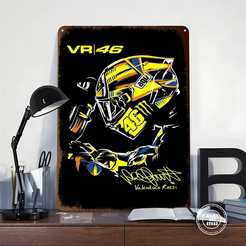 Helmet VR 46 Tinplate Poster V - đánh giá và giá Retro Gaming Vr