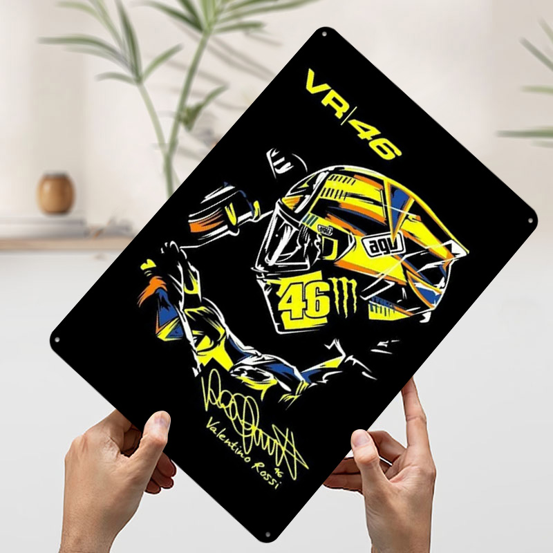 Helmet VR 46 Tinplate Poster V - đánh giá và giá Retro Gaming Vr