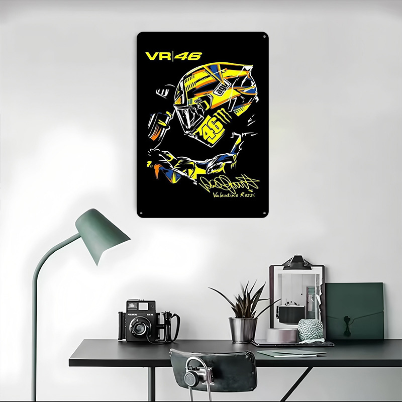 Helmet VR 46 Tinplate Poster V - đánh giá và giá Retro Gaming Vr