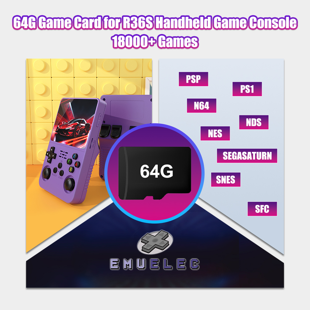 64G Game TF Card for R36S Vide - đánh giá và giá Retro Gaming N64