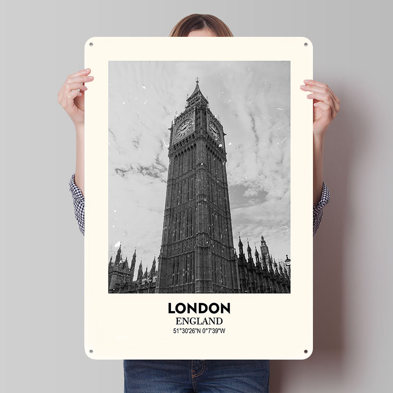 London Big Ben Printed Poster  - đánh giá và giá Retro Gaming London