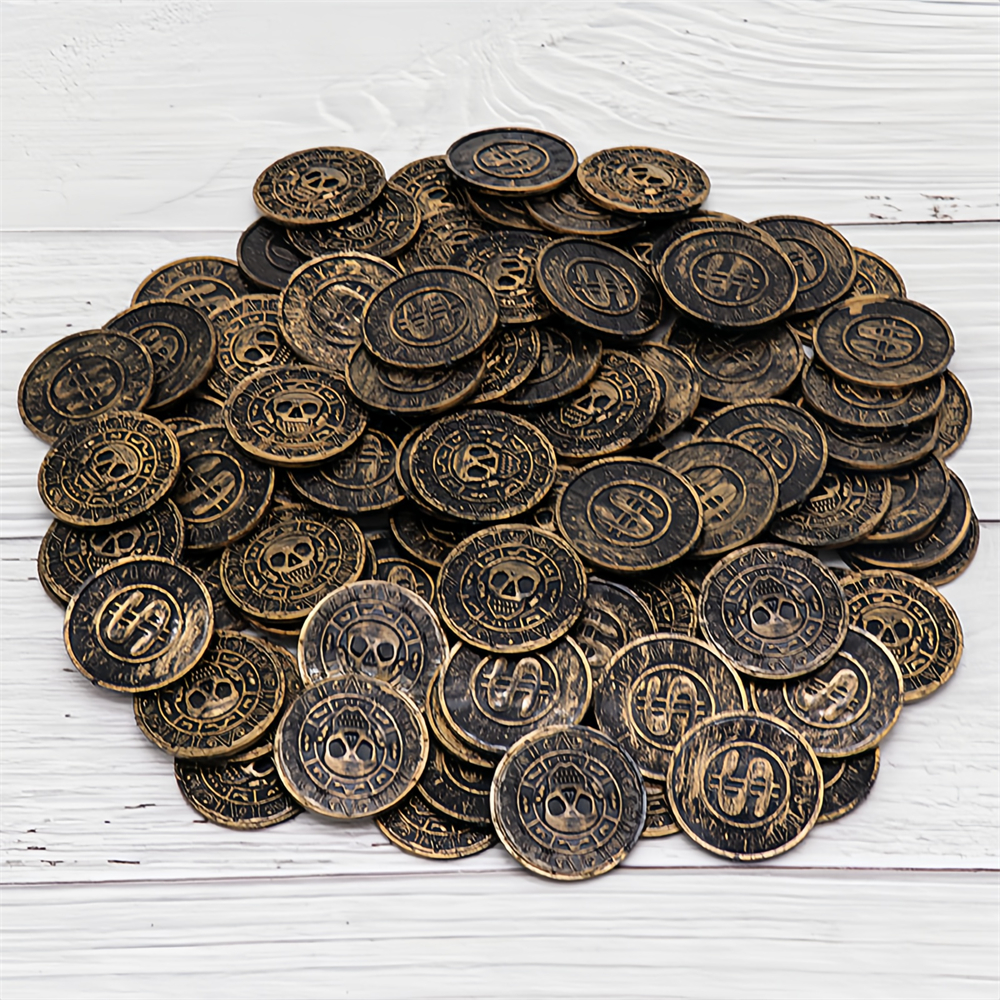 20/50/100pcs Retro Pirate Coin - đánh giá và giá Retro Gaming Gifts