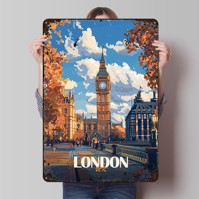 London Big Ben Printed Poster  - đánh giá và giá Retro Gaming London
