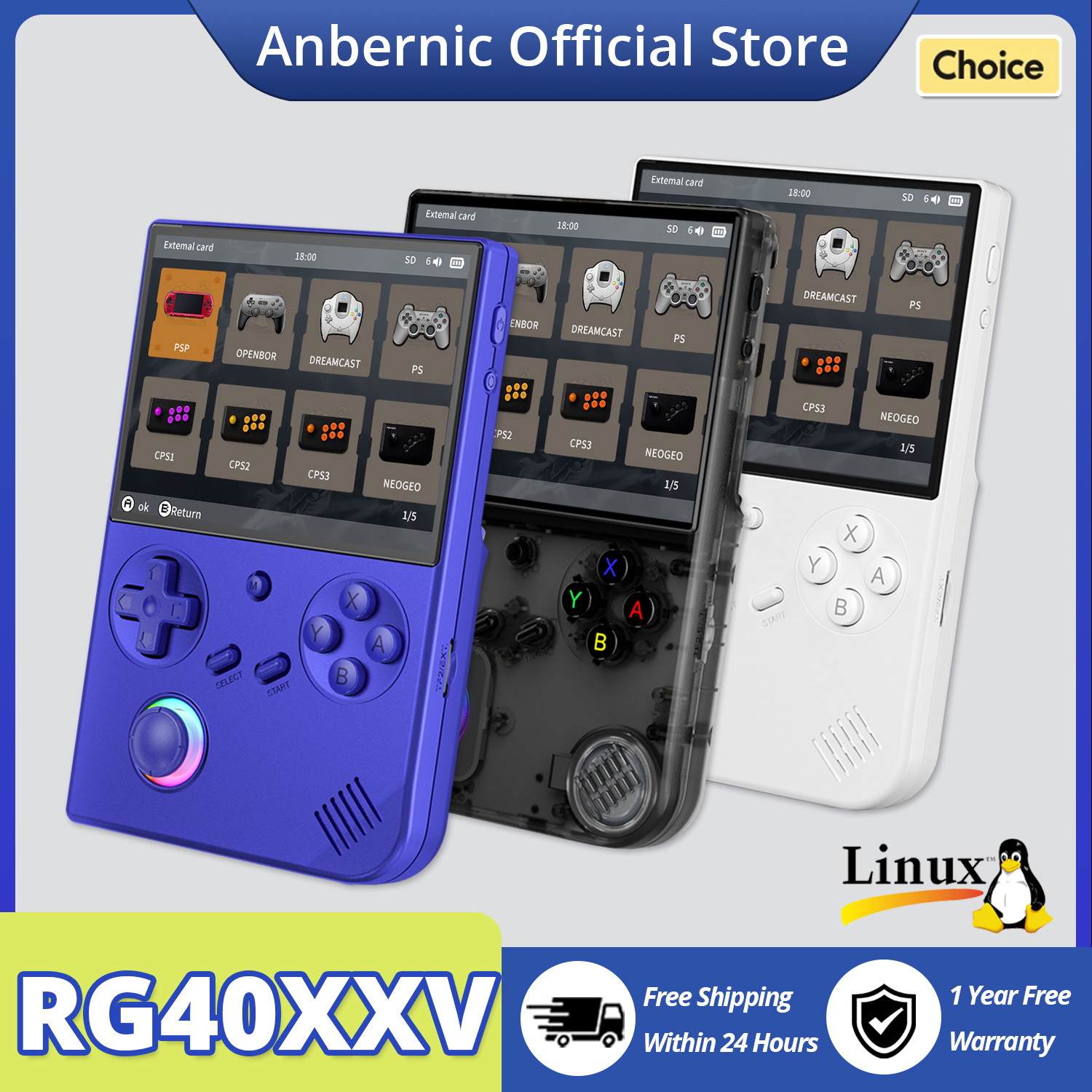 ANBERNIC RG40XX V Handheld Gam - đánh giá và giá Retro Gaming Upscaler