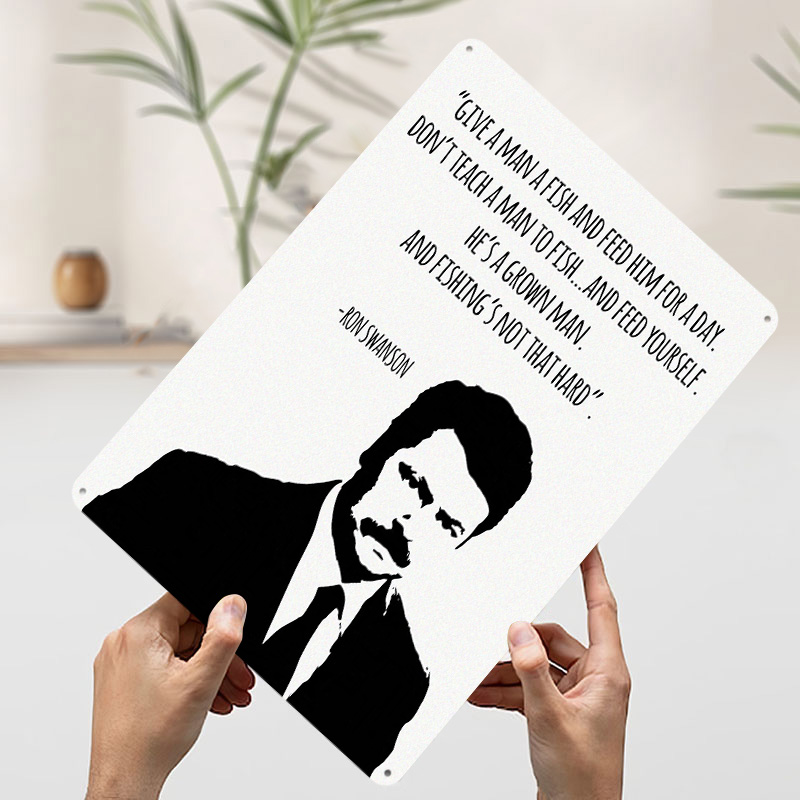 Ron Swanson Quote Printed Post - đánh giá và giá Retro Gaming Quotes